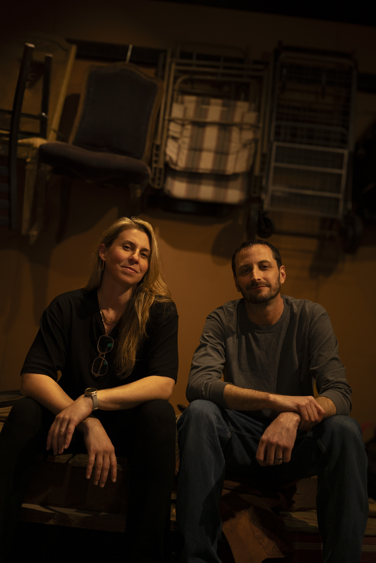 Tara Blume and Ryan Maguire on The Foley Job stage