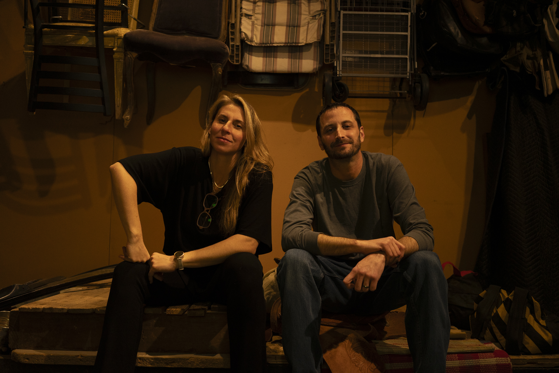 Tara Blume and Ryan Maguire at The Foley Job, a Los Angeles Foley house